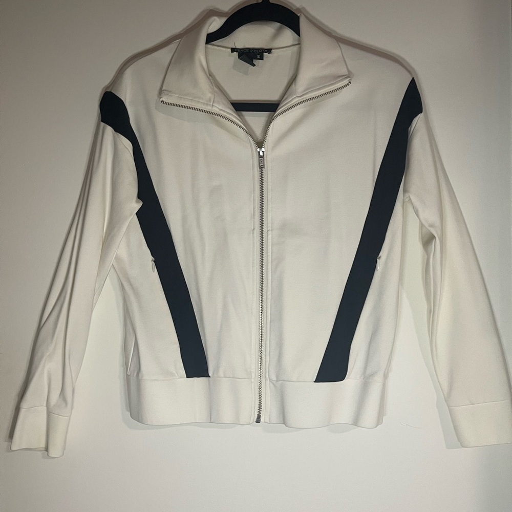 Peace of Cloth White and Black Jacket